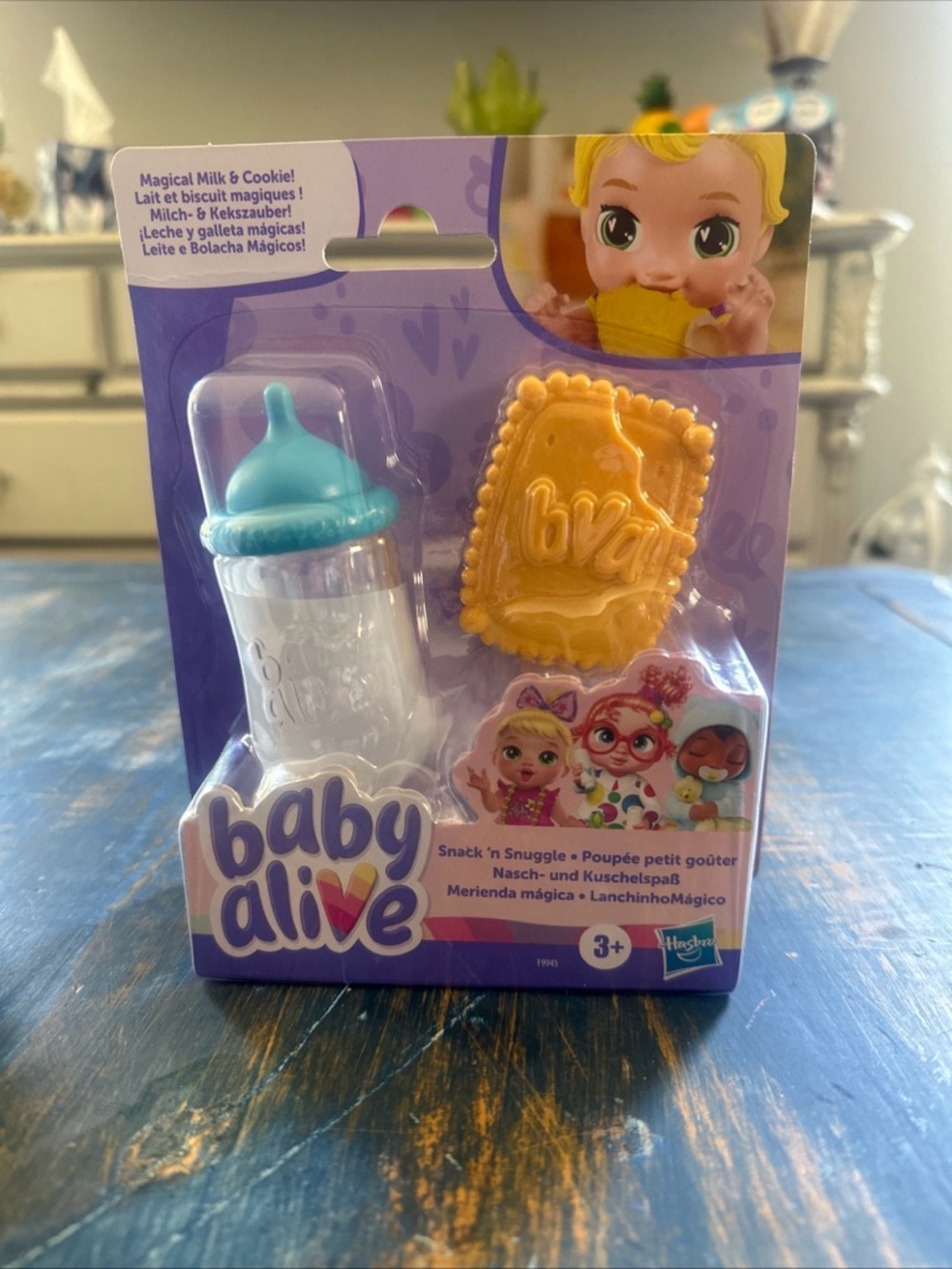 Snack 'n Snuggle Milk & Cookie Set - Purple/Blue